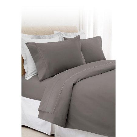 Elle 1000 Thread-Count Luxury 4-PC Sheet Set, Grey, Queen EL650212